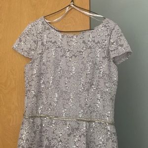 Formal dress grey/silver with some bling.